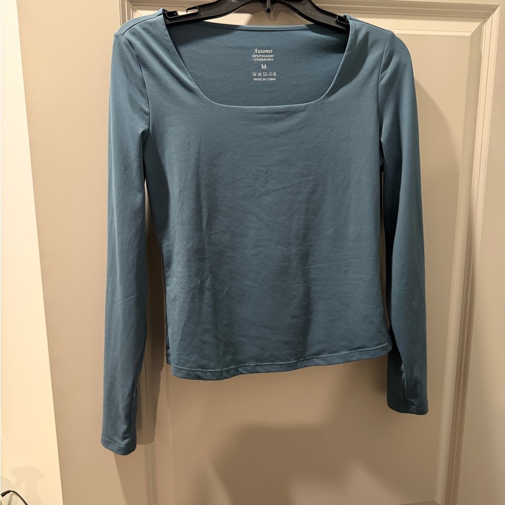 Automet Teal Long Sleeve Top